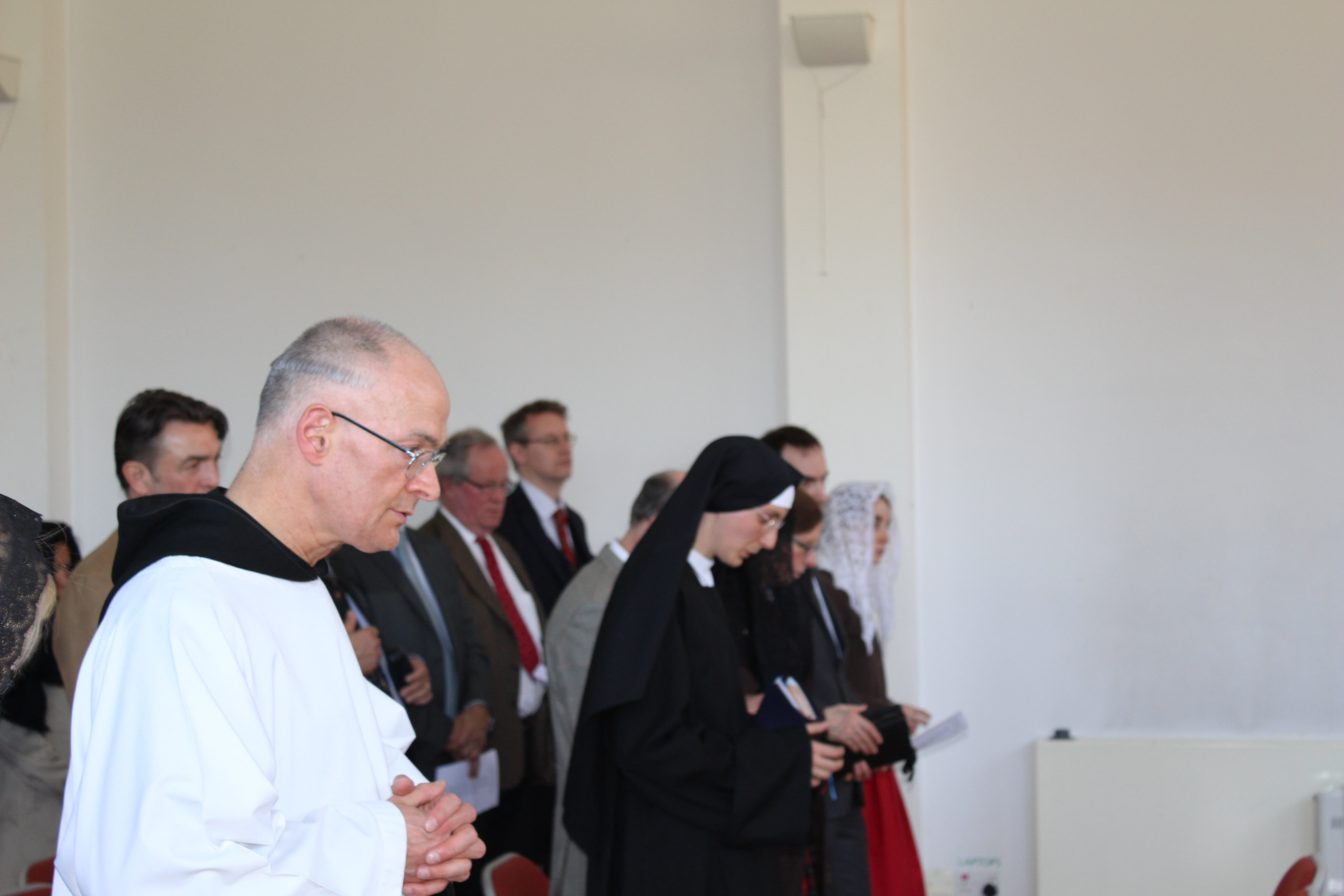 Fr Bruno OSB in the foreground.